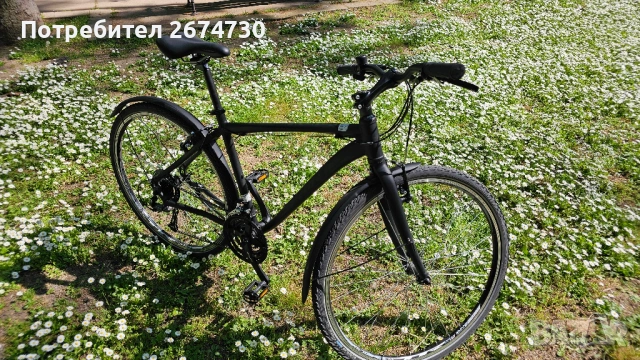 Лек trekking/hybrid/fitness велосипед  28” (M), почти нов, снимка 5 - Велосипеди - 54512119