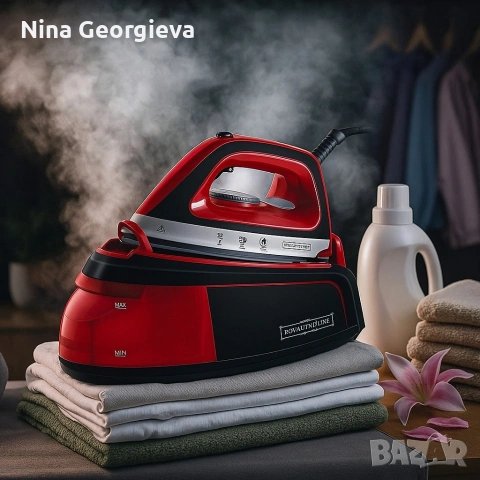 Професионална ютия с парогенератор Royalty Line RL-DBST-2300W.1, снимка 3 - Ютии - 54481890