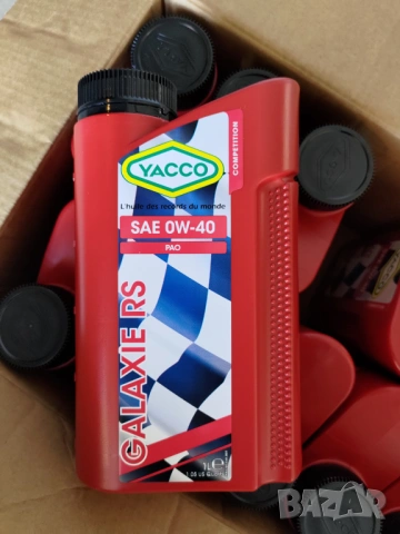 YACCO Galaxie RS 0W-40, състезателно моторно масло, 12 литра, 100% PAO Racing Oil, Made In France. 