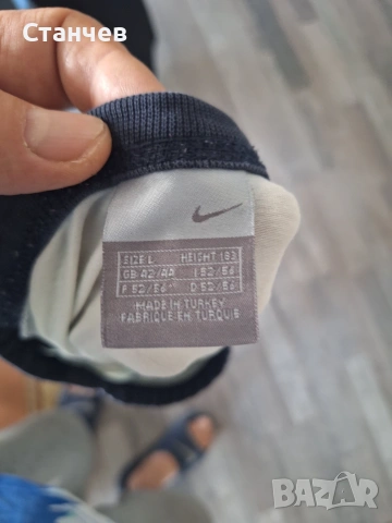 Оригинална мъжка блуза Nike с дълъг реглан ръкав, размер L, снимка 2 - Блузи - 54980049