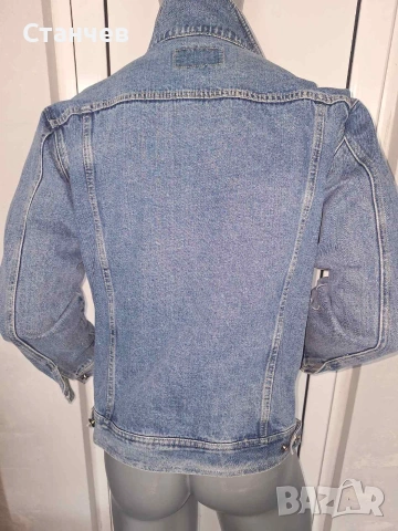 Дънково яке Banna Jeans, Размер XL отговаря на ML– Светлосин деним, снимка 2 - Якета - 55125033