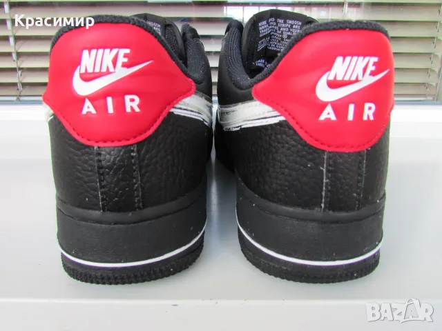 Мъжки маратоки Nike Air Force 1 07 LV8 Brushstroke Black, снимка 4 - Маратонки - 55547224