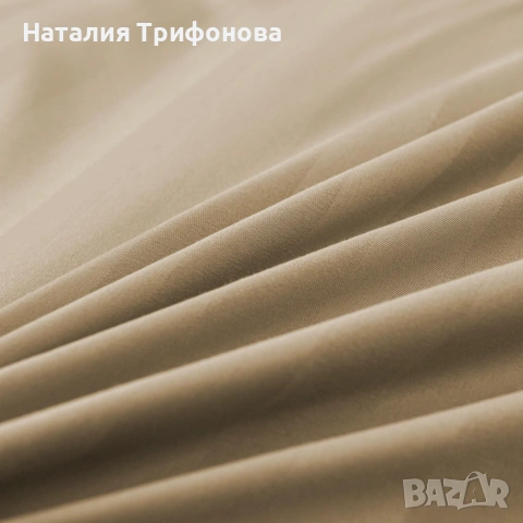 Комплект спално бельо 160x200 см с 2 калъфки 70x80 см, сатенени райета, микрофибър/памук, с цип, хип, снимка 5 - Спално бельо - 55162833