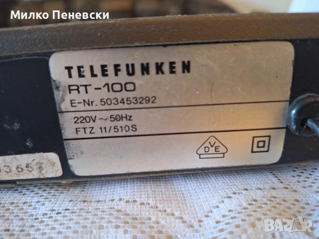 TELEFUNKEN RT 100 STEREO TUNER., снимка 5 - Ресийвъри, усилватели, смесителни пултове - 54587296