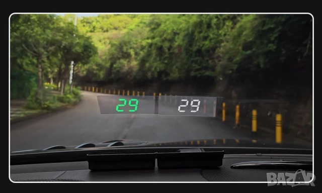 Километраж с GPS, автомобилен цифров скоростомер, LED дисплей, HUD Display, ХУД, Универсален, снимка 3 - Аксесоари и консумативи - 54393644