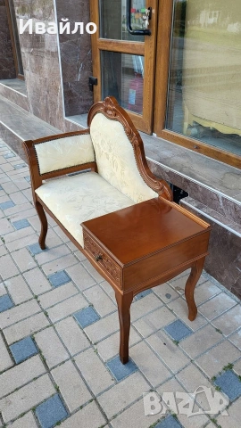 Салонна пейка , снимка 11 - Антикварни и старинни предмети - 54682619