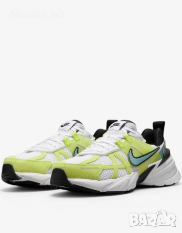 Оригинал! Nike V2K Run дамски маратонки за бягане цвят White/Cyber/Black/Denim Turquoise