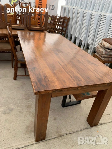 Масивна дъбова маса 200/100см