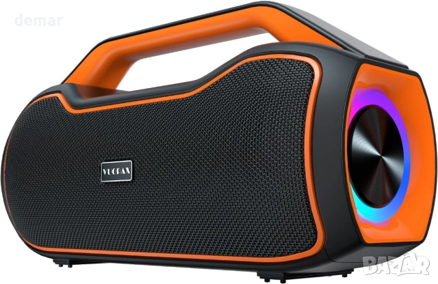 VUOPAX Преносим Bluetooth високоговорител безжичен, 200W пиков звук, DSP/TWS/AUX/TF/BT5.4