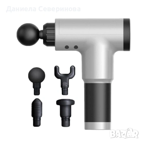 Масажиращ уред за мускули 4 в 1 , Fascial Gun HG-320, снимка 3 - Масажори - 54565285