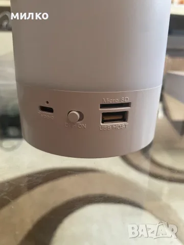 Bluetooth колонка със светлина, бял шум, с аларма, снимка 5 - Bluetooth тонколони - 55408004