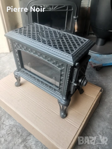 Френска чугунена печка 5kW, снимка 6 - Отоплителни печки - 54609196