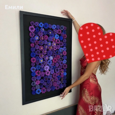 Уникална картина от шишарки 100% еко 