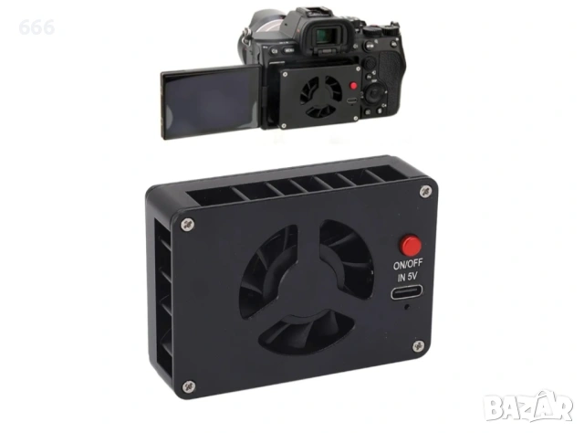 Вентилатор за охлаждане на полупроводникова камера за A7M4 ZVE1 A6700 A7C2 ZV E10 ZV1 за Fuji XT4 , снимка 4 - Друга електроника - 54022006