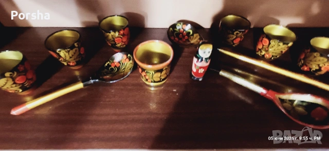 Руски комплект от 6 чаши , снимка 4 - Сервизи - 54932785