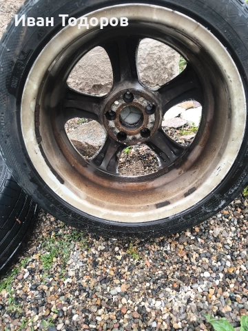 Джанти с гуми 17 " 7.5 J et36 225/45/17 Мерцедес Mercedes w203 w209 w210 w202, снимка 15 - Гуми и джанти - 54550152