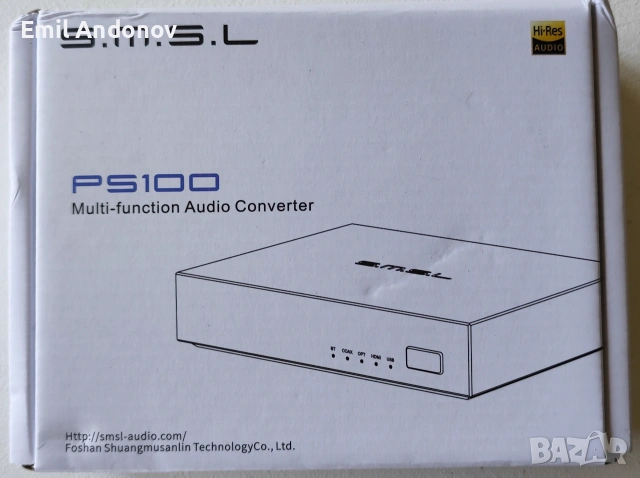 Продавам дак DAC SMSL PS100, снимка 3 - Други - 55076030