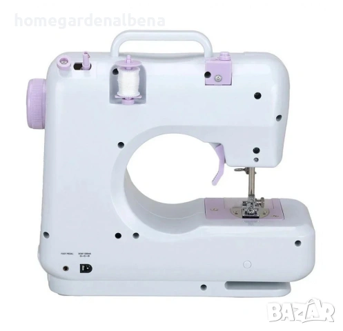 Мини шевна машина 12 вида шева – зигзаг, цип, копчета, вградена светлина, 12м гаранция, снимка 9 - Шевни машини - 54108869