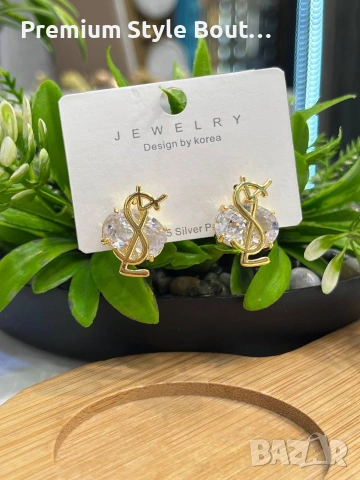 Обеци от висококачествена стомана chanel loewe ysl saint laurent Louis Vuitton , снимка 10 - Обеци - 54017746