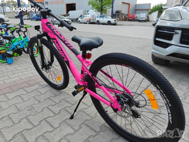 BG Алуминиев велосипед 26" NINJA розов, снимка 8 - Велосипеди - 54334989