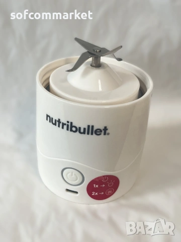 Преносим блендер NutriBullet Portable NBP003W, гаранция, снимка 4 - Блендери - 54834719