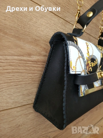 Нова дамска чанта естествена кожа ALVIERO RODRIGUEZ  Made in Italy , снимка 8 - Чанти - 54634896