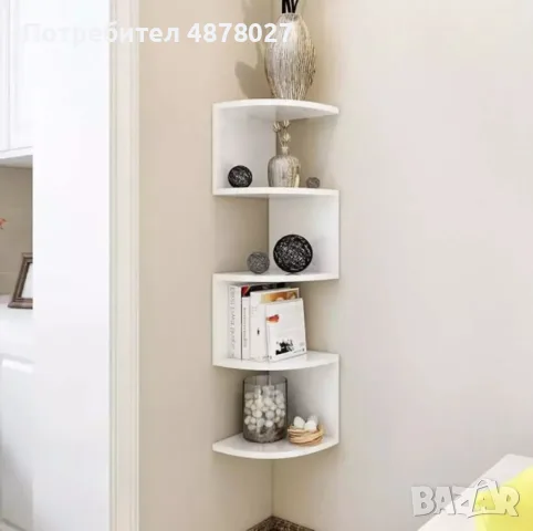 Ъглова етажерка за съхранение с 5 рафта, снимка 3 - Други - 55425388