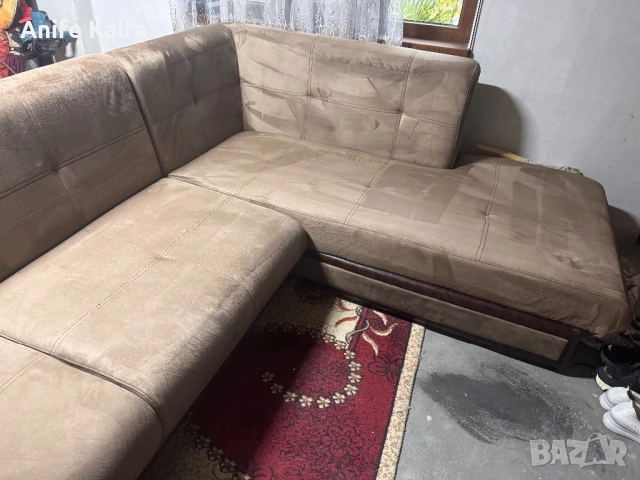 Десен ъглов диван, снимка 4 - Дивани и мека мебел - 54617035