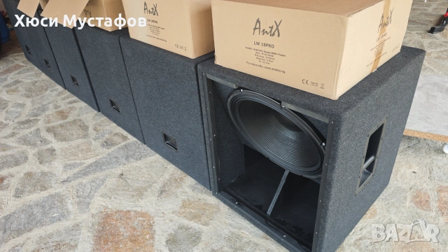 6 бр. Нови 18" Хибридни Бас Каси, снимка 2 - Тонколони - 55225656