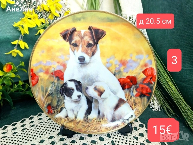 Чинии за стена Джак Ръсел 