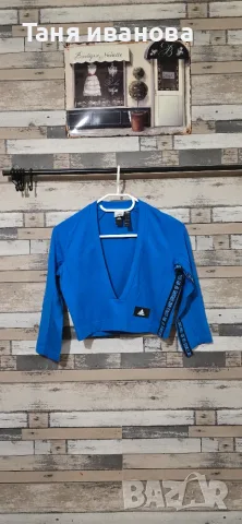 Adidas S/M-дамска блуза (А 168), снимка 6 - Блузи с дълъг ръкав и пуловери - 55639692