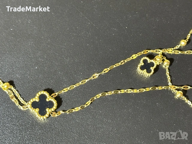 Чисто Ново Дамско Колие Van Cleef & Arpels Alhambra с пълна опаковка, снимка 5 - Колиета, медальони, синджири - 54381713