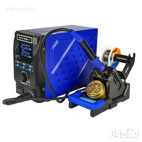 Станция за запояване WEP 939D+IV, поялник, дигитален дисплей, нагревателен елемент Hakko, 3 режима, снимка 2 - Друга електроника - 55294461