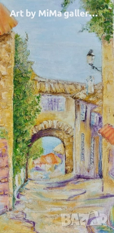 Картина, маслени бои / платно, 60х30 см. Към морето 