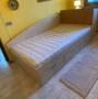 Легло с ракла, чекмеджета и подматрачна рамка + матрак 115/200 – компактно,практично за мaлко жилище, снимка 12
