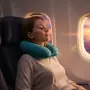 Масажна въглавница от мек дишащ материал /  Размер: 30 х 30 х 10 см/ Захранване: Батерии 1.5V, AA х , снимка 1