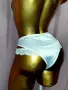 L Бяла сатенена бикина , снимка 4