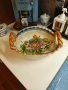 Ceramica maiolica Антикварна фруктиера , снимка 1