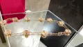Van Cleef & Arpels VCA 10 Motifs Rose Gold Clear Vintage Alhambra Clover Дамско Колие, снимка 8
