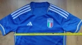 Italy / Adidas - детска футболна тениска на Италия , снимка 6