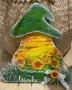 Къщичка гъбка-Поле със слънчогледи🌻🌾🌿🐞🌻🌻, снимка 1