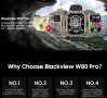 Blackview W80 PRO Смарт Часовник GPS Фенер СърдеченРитъм КръвнаСатурация Сън Крачкомер Фитнес Тракер, снимка 1