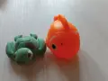 Комплект гумени играчки костенурка и рибка, снимка 2