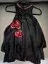 Desigual Страхотен черен топ с красива бродерия и пайети 🌹

​, снимка 6