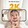 Чисто нов смарт бебефон ieGeek 2K HD – 5" дисплей + WiFi / App контрол, Нощно виждане  , снимка 2