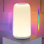 LED лампа за нощно шкафче с тъчскрийн, [Елегантен дизайн и RGB режим] , снимка 1