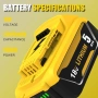 2X DCB184 Резервна батерия за Dewalt 18V 5000mAh за батерия Dewalt 1 бр- 29 , 2 бр- 51, снимка 2