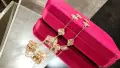 Van Cleef & Arpels VCA 10 Motifs Rose Gold Clear Vintage Alhambra Clover Дамско Колие, снимка 7