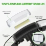 LUTEC LED прожектор 3500 lm с 3 глави, сензор и IP65, снимка 3