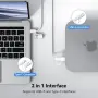 Нова TECKNET жична клавиатура за лаптоп Mac USB-C USB-A тиха компактна ергономична, снимка 4